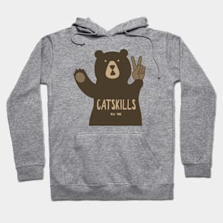 Catskills New York Peace Bear Hoodie